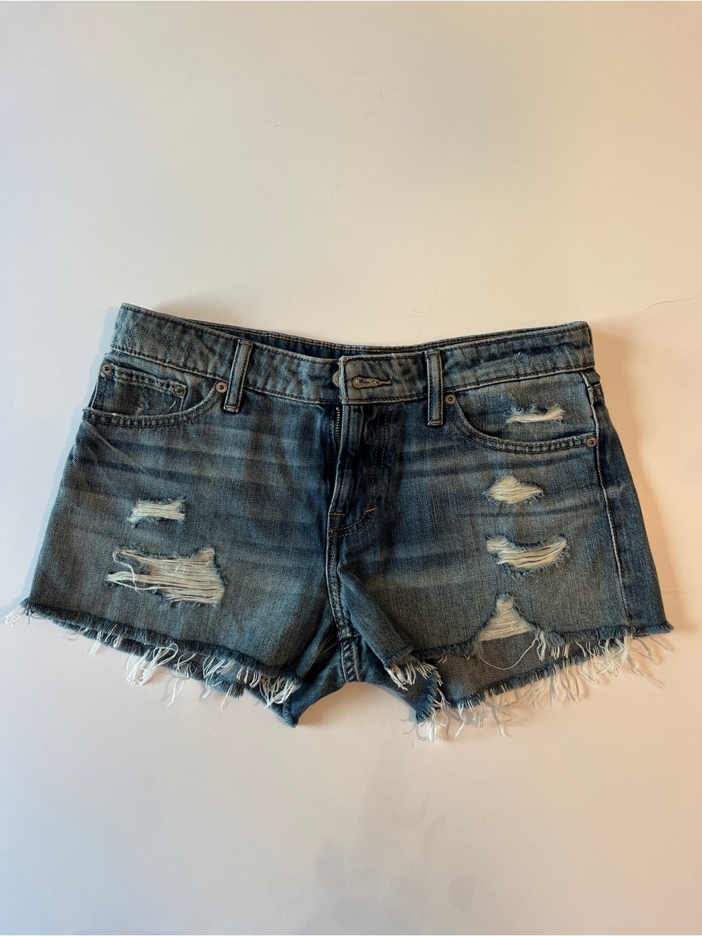 Lucky Brand The Cut Off Denim Shorts Womens 6 28 Dark Wash
